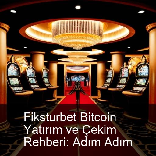 Fiksturbet Bitcoin Yatırım ve Çekim Rehberi: Adım Adım